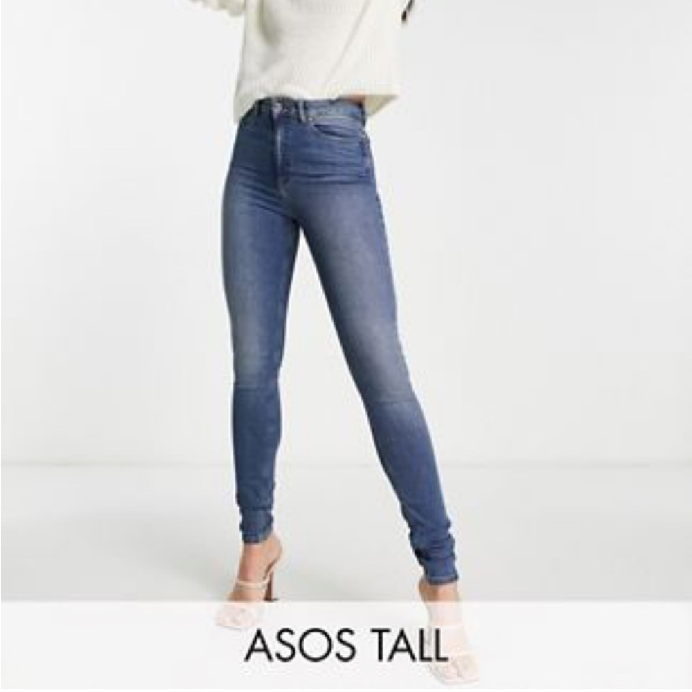 ASOS Ridley skinny jeans, never worn, W28, L 36, high waist